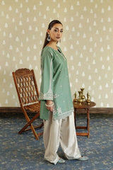 LF-MB54 Dhanak Fully Embroidered 2pc Embroidered Trouser As Well