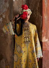 LF-HR3040 Dhanak Unstitched Fully Embroidered 3pc Suit With Fully Embroidered Chiffon Dupatta