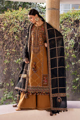LF-JZ2920 Dhanak Unstitched Fully Embroidered 3pc Suit With Fully Embroided Dhanak Shawl