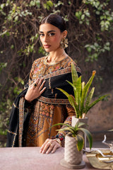LF-JZ2920 Dhanak Unstitched Fully Embroidered 3pc Suit With Fully Embroided Dhanak Shawl