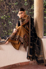LF-JZ2920 Dhanak Unstitched Fully Embroidered 3pc Suit With Fully Embroided Dhanak Shawl