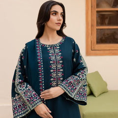 SR-LM585 Unstitched Embroidered Lawn Suit 3pc With Bamber Chiffon Embroidered Dupatta