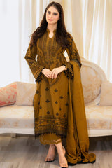 SR-MB100 Unstitched Fully Embroidered Lawn Suit With Embroidered Lawn Dupatta