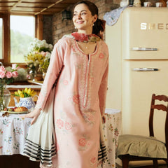 SR-ZS2620 Lawn Embroidered Suit 3pc with Silk Digital Printed Dupatta