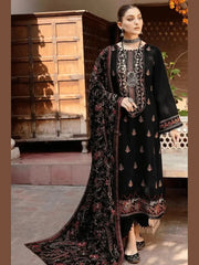 SR-RM650 Unstitched Heavy Embroidered Dhanak Suit With Embroidered Dhanak Shawl