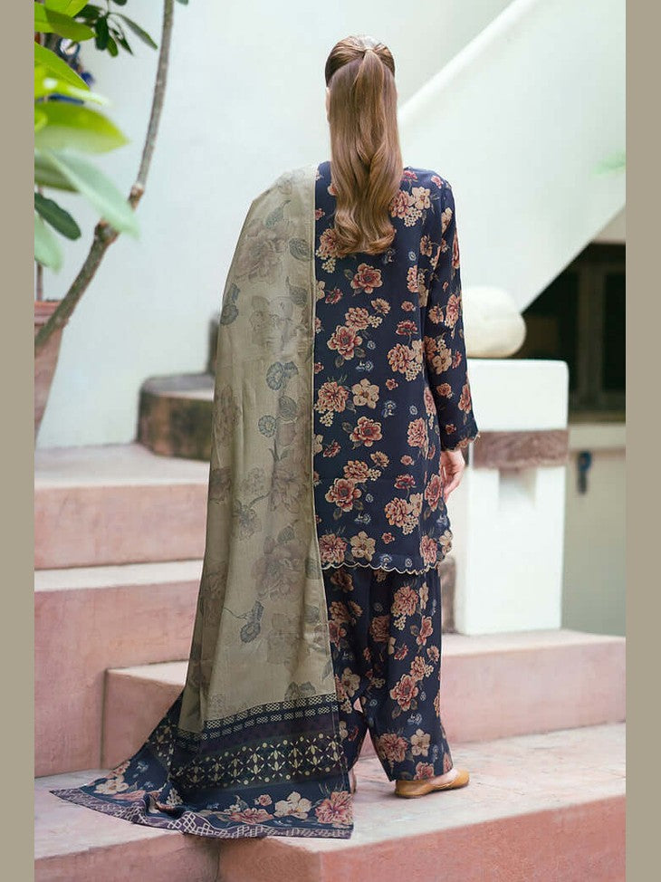 SR-BQ412 Digital Printed Lawn Suit 3pc With Lawn Digital Printed Dupatta