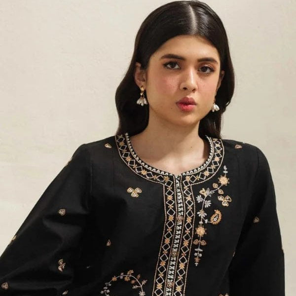 SR-CO2650 Lawn Unstitched 3pc Embroidered Suit With Digital Printed Poly Lawn Dupatta