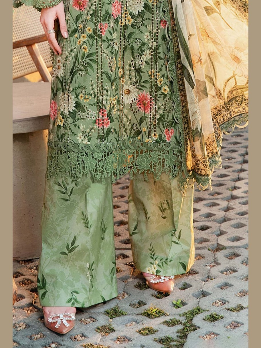 SR-MB452 Unstitched Digital Printed Lawn Suit 3pc With Lawn Digital Printed Dupatta