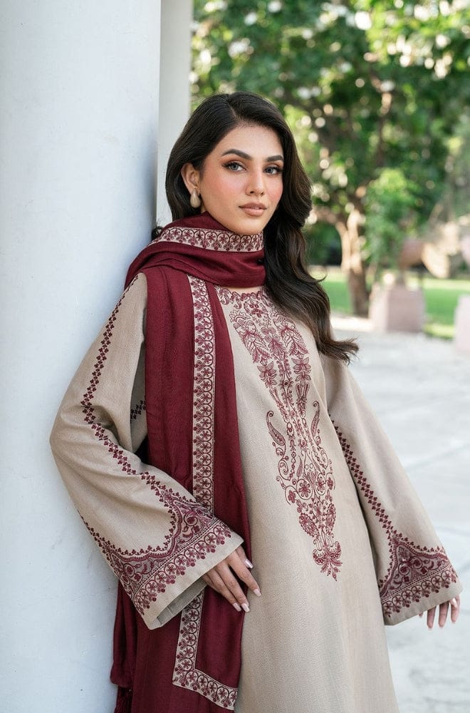 LF-KD910 Unstitched Embroidered Lawn Suit With Lawn Embroidered Dupatta & Embroidered Trouser