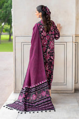 SR-BK187 Khaddar 3pc Digital Printed Suit With Digital Printed Khaddar Dupatta