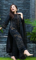 SR-32 Lawn Embroidered 3pc With Organza Embroidered Dupatta