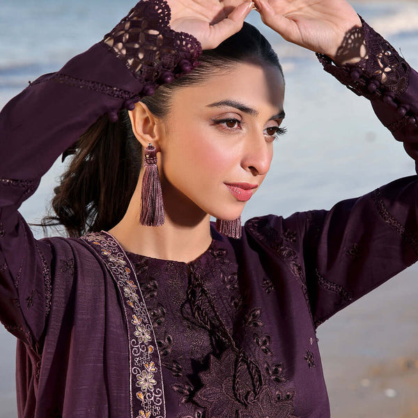 SR-IZ813 Lawn Chikenkari Embroidered 3pc With Lawn Embroidered Dupatta