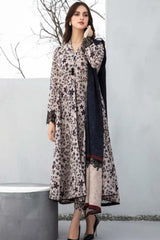 SR-BQ410 Digital Printed Khaddar 3Pc Suit With Digital Printed Khaddar Dupatta
