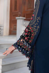 SR-965 Unstitched Embroidered Dhanak Wool Suit With Embroidered Dhanak Shawl